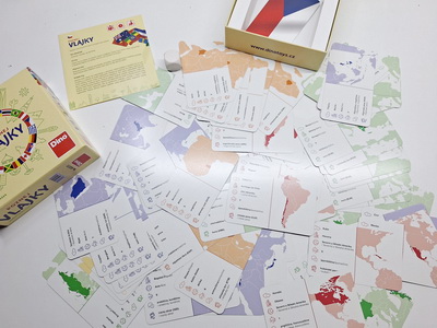 Kartová hra - vlajky, 