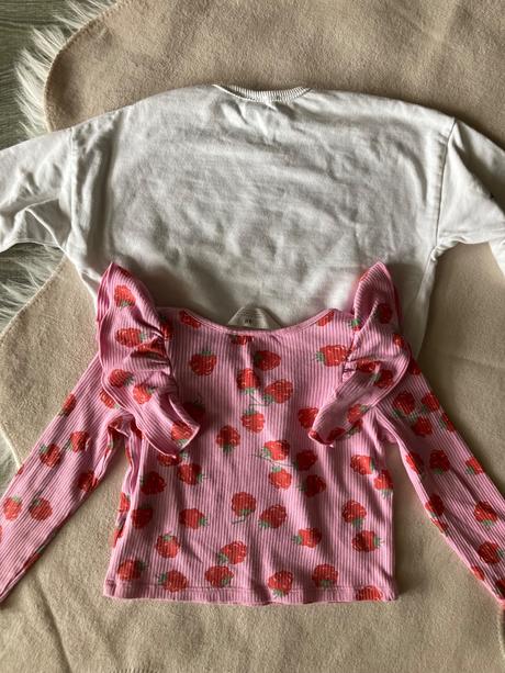Mikinka a jahôdkové tričko 92, h&m,92