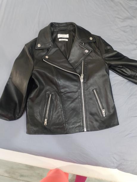 Kožená bunda, mango,m