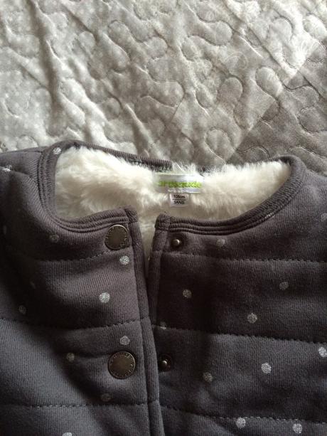 Zateplena mikina bez kapuce, vertbaudet,104