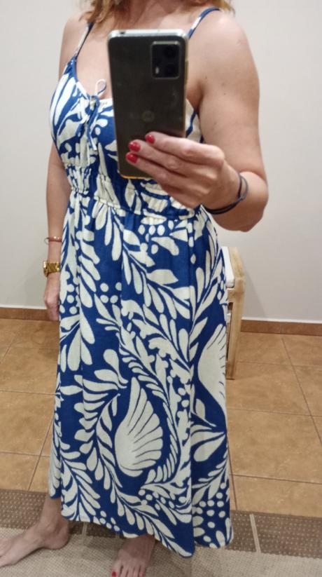 Šaty h&m a riflovka mango, h&m,s