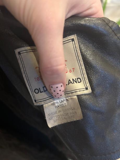 Rabbit leather coat, s