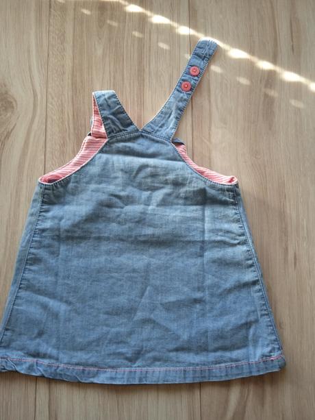 Riflová sukňa na traky, veľ.62, f&f,62