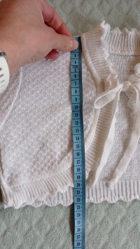 Biele slávnostné bolerko sveter, 104
