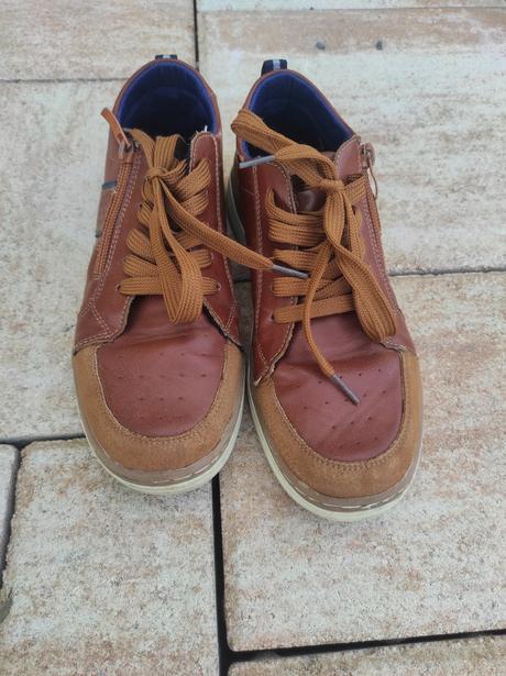 Hnedé chlapčenské topánky, baťa,34