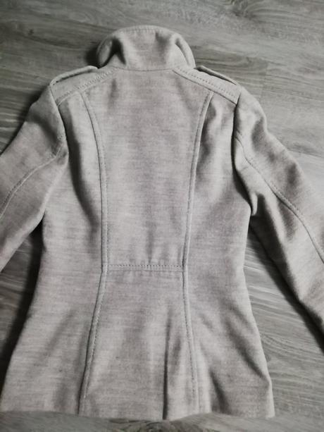 Sivý kabát, h&m,34