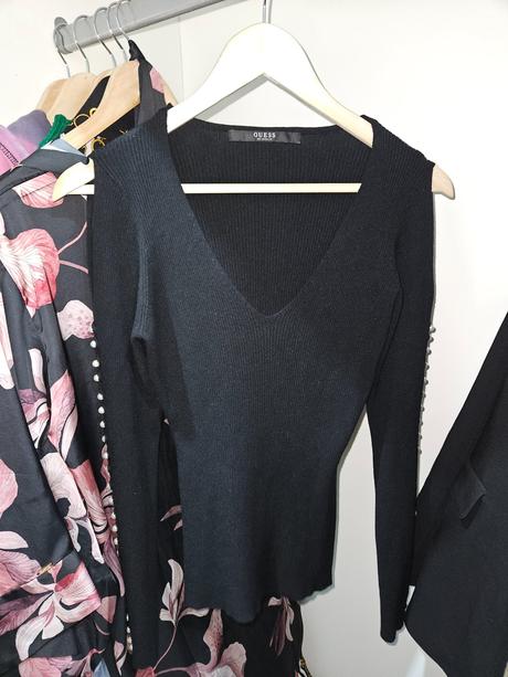 Guess svetrík s perlami, guess,l