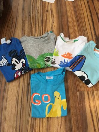 Tričká s krátkym rukávom 5x, 74