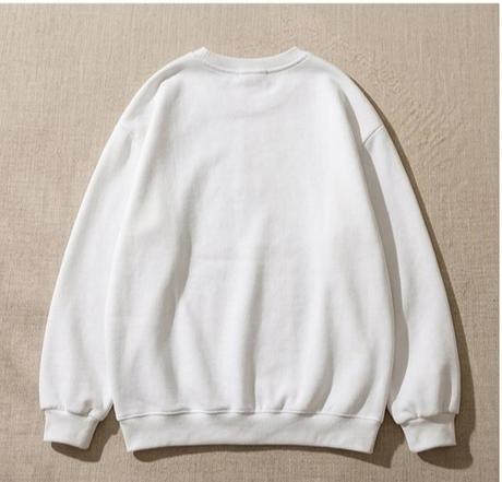 Cozy white oversized mikina - biela - m, m