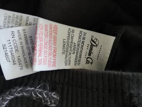 Zateplené chlapčenské rifle, primark,98