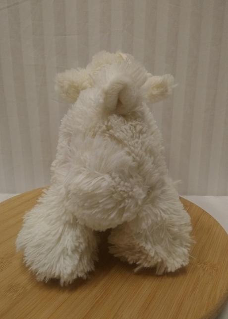 Plyšová biela bečiaca ovečka, 25 cm,