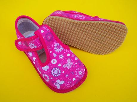 Detské barefoot papučky beda ružove love, beda,22 - 32