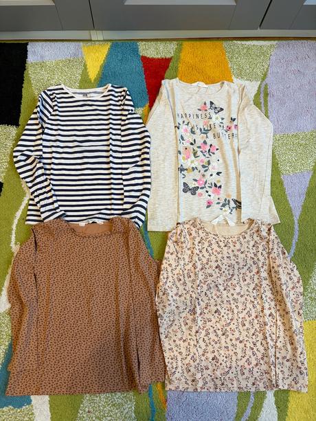 Dievčenské tričká, h&m,128