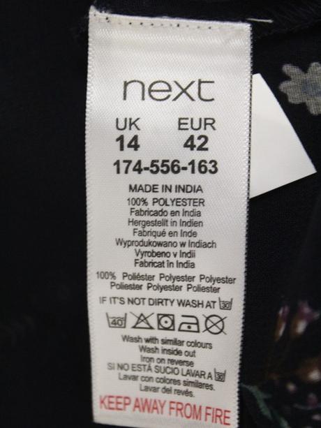 -kvetinové šaty so spodničkou next veľ. 42, next,l