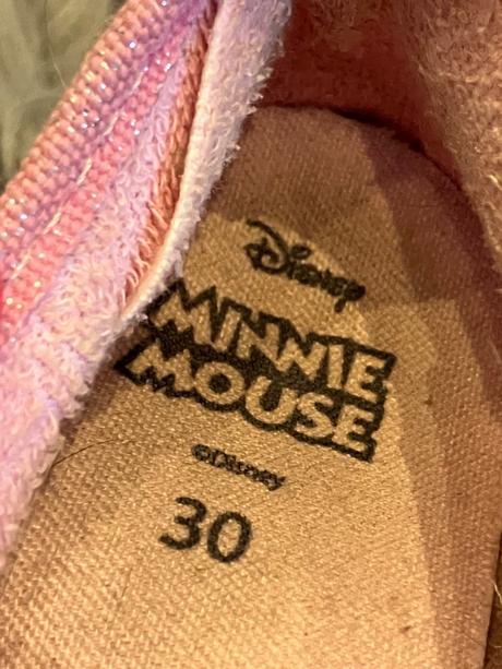 Dievčenské bodkované papuče minnie (30), disney,30