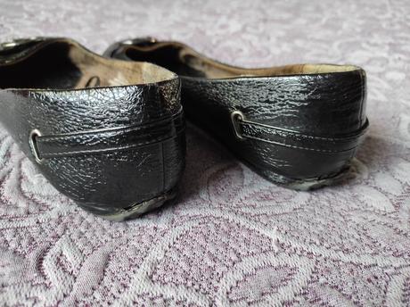 Čierne lakované baleríny zn. george, veľ. 40, george,40