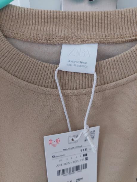 Bledohnedá mikina zara, zara,116