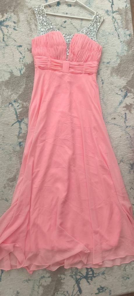 Marhuľové spoločenské šaty, s