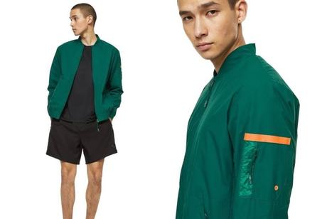Bežecká bunda hm move tmavozelená, h&m,l