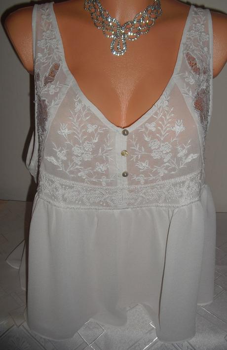 Babydoll svadobna zara bluzocka, zara,l
