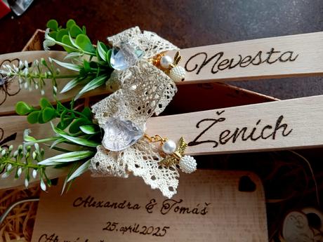 Svadobné vypaľované tabuľky,