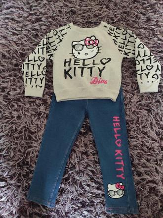 Mikina + legíny hello kitty, 86–98