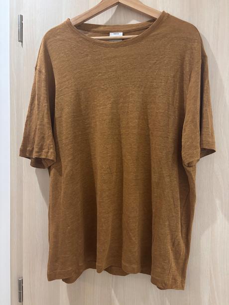 Ľanové tričko, mango,xl