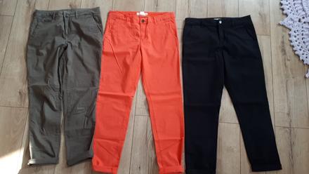 3x chino nohavice, 38