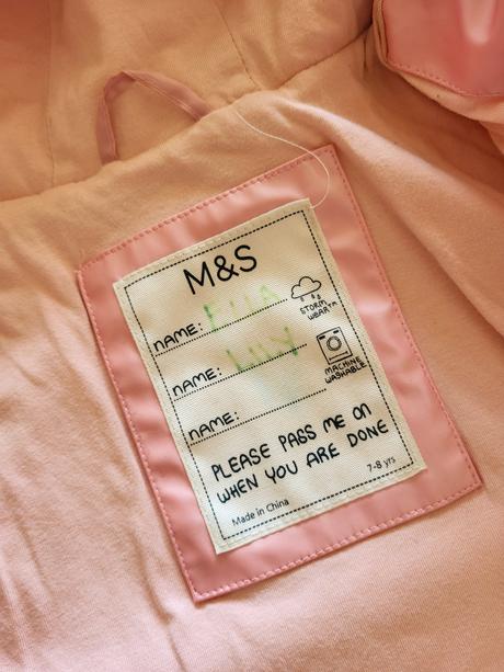 Nepremokavá bunda m&s 128 na 7-8 rokov, marks & spencer,128