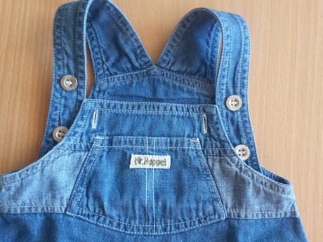 Dzínsová suknička na traky, 68