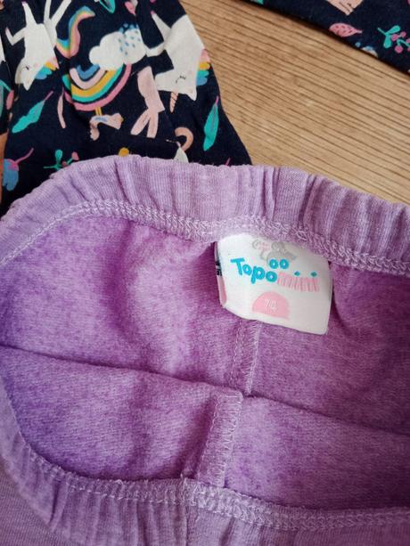 Šaty s jednorožcami a legínky, topomini,68