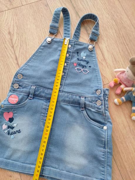 Riflové šaty na traky, boboli, 98, 98