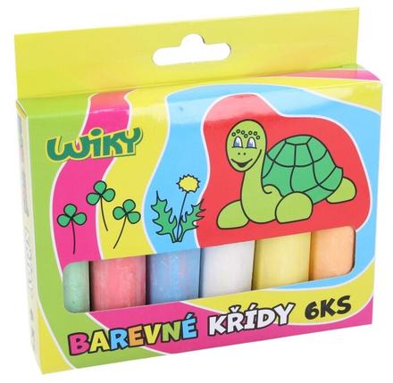 Farebné chodníkové kriedy 6ks,