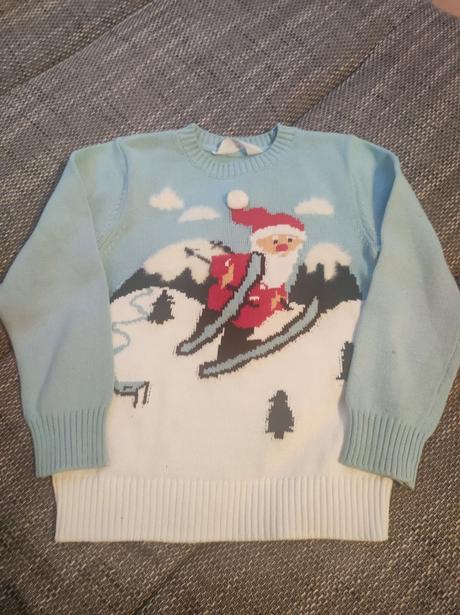 Vianočný sveter, h&m,122