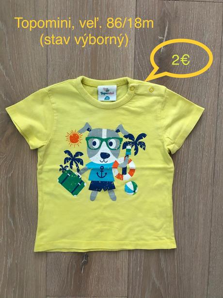 Tričko topomini veľ. 86, topomini,86