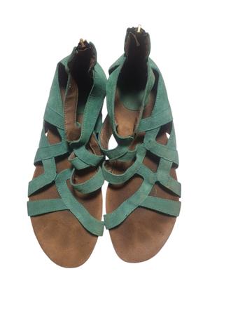 Dámske kožené sandále, 42