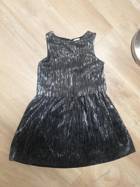 Trblietave elegantne saty v bezchybnom stave, h&m,134