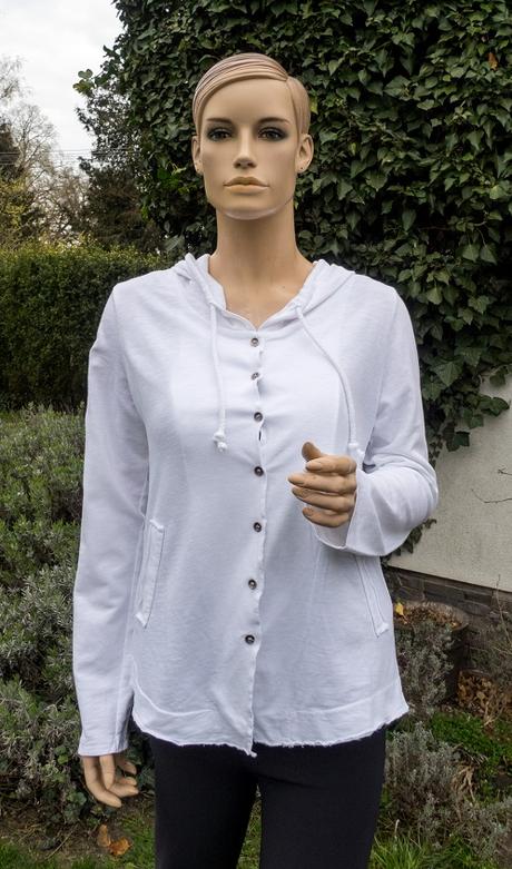 Bavlnený kardigán s kapucňou, 40