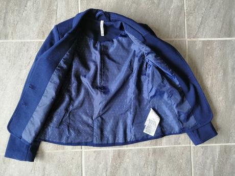 Modré dievčenské sako coccodrillo, v134, 8-9r., 134