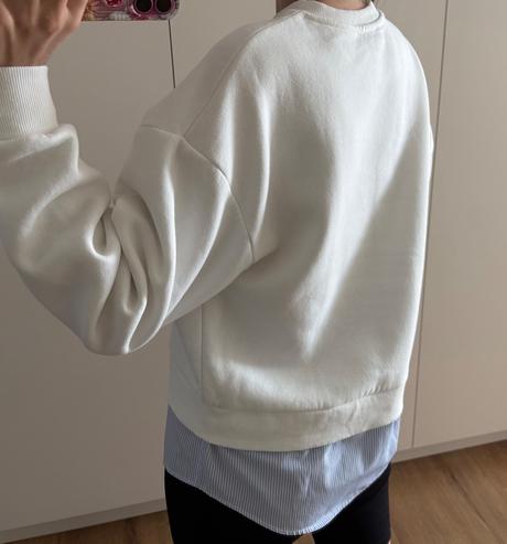 Biela mikina, stradivarius,xs