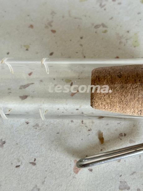 Sklenené vylúhovacie sitko zn.tescoma, 