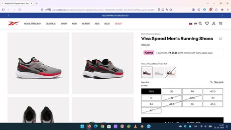 Reebok viva speed bežecké šedé, reebok,42