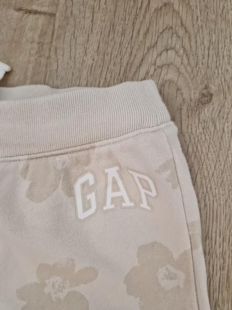 Mikina gap bavlnená béžová s kvetmi, gap,146