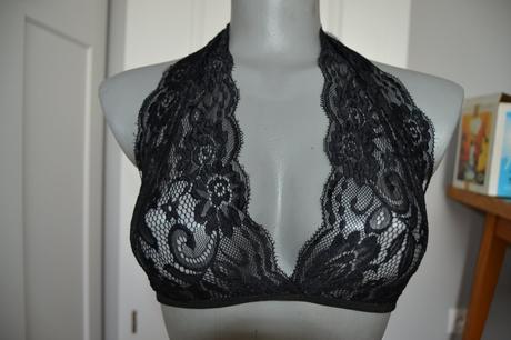 Čipkovaná bralett podprsenka, l