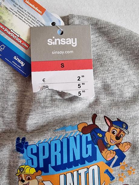 Ciapka paw patrol, sinsay,s