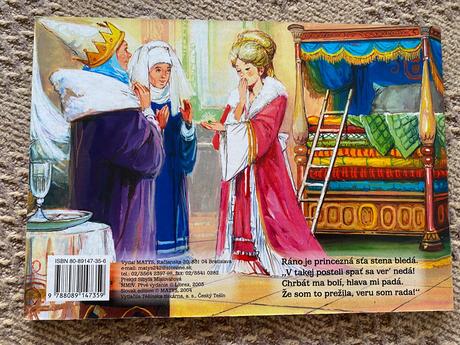 Krásne leporelo rozprávka o princeznej na hrášku,