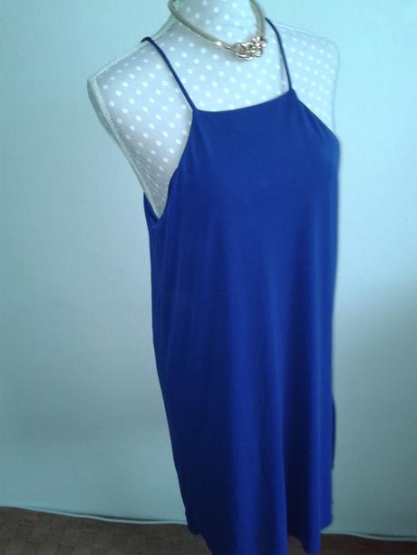 Jasnomodré šaty mango veľ. m/l, mango,40