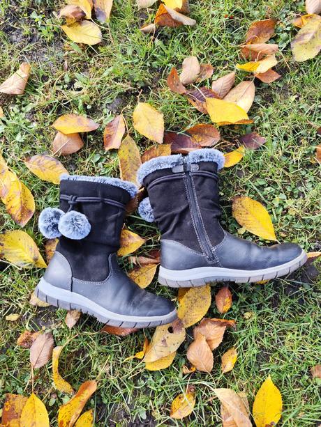 Teplé čižmičky s brmbolcami, deichmann,34