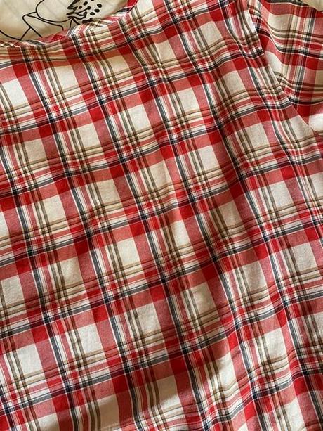 Letná káro blúzka v.42/44, 42