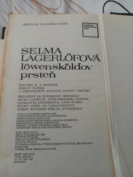 Selma lagerlofova - lowenskoldov prsten,